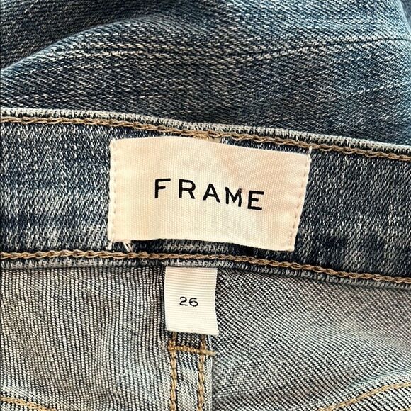 Frame Jeans Le Garçon Blue Skinny Jeans 26 - Picture 4 of 4